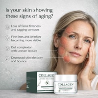 Crème Visage Liftante au Collagène OEM ODM Marque Privée 50g Hydratante Raffermissante avec Acide Hyaluronique et Squalane