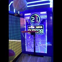Machine d'arcade de basketball de qualité commerciale avec tableau de scores et distributeur de tickets - Système de divertissement à pièces