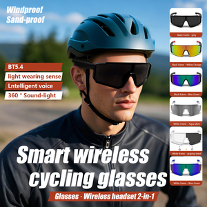 Gafas inteligentes de moda al aire libre viento protección UV reproducción de música AI traducción inteligente gafas de sol de ciclismo multifuncionales - Product Image 2