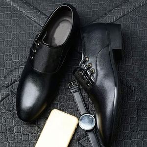 Chaussures décontractées pour hommes à enfiler, 100 % cuir véritable, personnalisation avancée, chaussures de ville à lacets pour hommes de qualité supérieure - Product Image 6