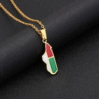 BINSHUO gros personnalisé en acier inoxydable bijoux goutte d'huile lettre Madagascar Nation drapeau carte hommes pendentif collier à breloques pour les femmes