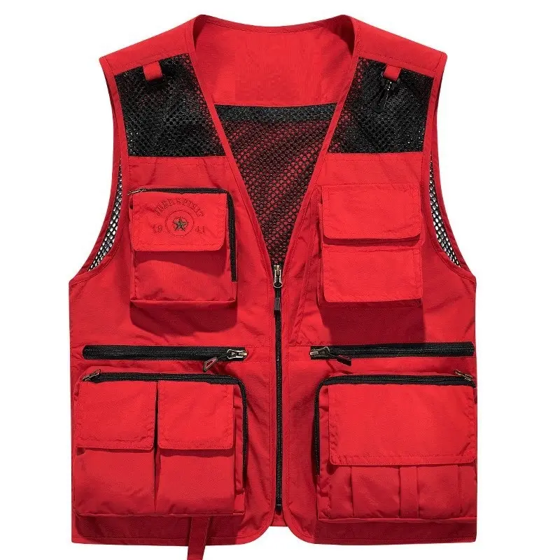 Nuovo design vendita calda all'ingrosso softshell giacca leggera da uomo abbigliamento da lavoro ad asciugatura rapida gilet multi-tasca tattico gilet