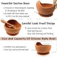 Ensemble de bol et bavoir en Silicone pour bébé, OEM, sans BPA, Design d'usine, prix moins cher
