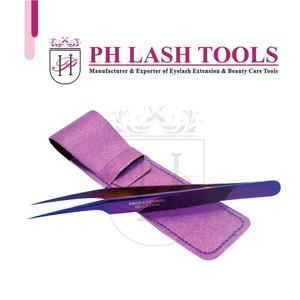 แหนบสีม่วงเดี่ยวพร้อมกระเป๋าหนังสีม่วงฉลากส่วนตัว,แหนบขนตาคุณภาพสูงบรรจุหนัง - Product Image 5