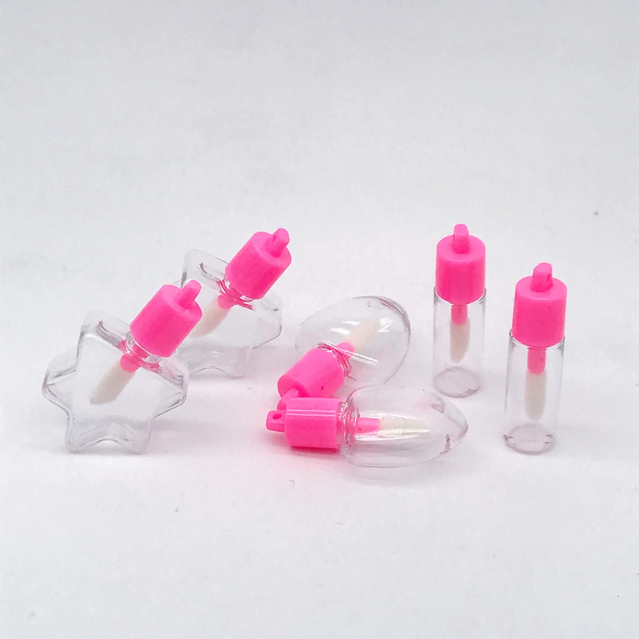 3ml Lipgloss Tubes Heart Mini Nude Purses Manual in Foiled Pink 6ml 6.5ml 2021Lipgloss Tube
