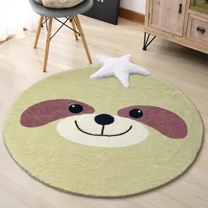 80*80cm עגול כלב קשמיר ילדים שטיח ביתי סלון שטיח קשמיר רחיץ שטיח רצפת מחצלת חדר שינה ליד המיטה ילד שטיח