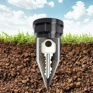 Coffre-fort pour clés de jardin réaliste en forme d'arrosage, pour dissimuler les clés en extérieur dans le jardin ou la cour - Product Image 5