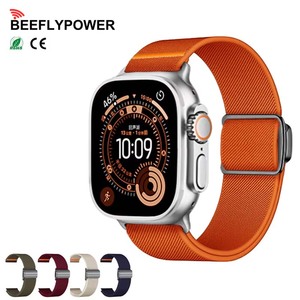 BEEFLYPOWER 2026 Nueva Correa de Reloj de Nailon Elástica con Cierre Magnético de Titanio para <span class=keywords><strong>Apple</strong></span> Series 11 10 49mm 46mm 45mm - Product Image 1