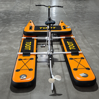 Vélo aquatique gonflable préféré pour 1 personne, vélo à pédales aquatique, loisirs aquatiques en bord de mer, vélo à pagaies aquatiques