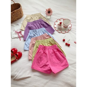 Summer <b>Elastic</b> Waist Shorts For Women Breathable High Waisted Casual Sporty Pants In Pastel Colors - Product Image 3