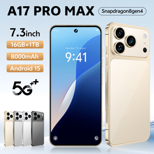 Smartphone 2025 A17 Pro Max 5G con Pantalla OLED de 7.3 Pulgadas y 90Hz, 16GB+1TB de Almacenamiento, Android <span class=keywords><strong>15</strong></span>, Desbloqueado, Doble SIM - Product Image 5