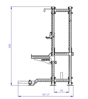 Prix directs d'usine Musculation 4 postes disponibles en différentes tailles rack de squat rack de puissance