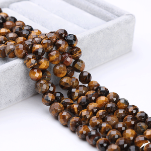 Perles de pierres précieuses minérales naturelles pour la fabrication de bijoux, agate, cristal, verre, hauteur 3-8 mm - Product Image 1