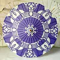 Parapluie traditionnel chinois en papier huilé de bambou, imperméable et anti-UV, idéal pour Hanfu, Cheongsam et la décoration
