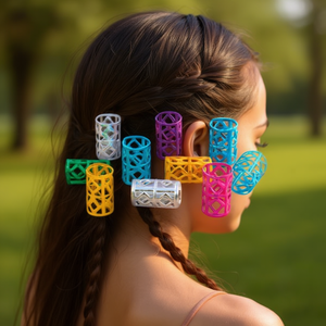 ILAN Anelli per Trecce 10x15mm 10pz per Trecce e Dreadlock - Product Image 2