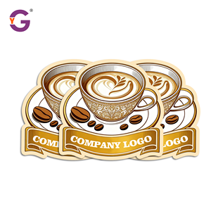 สติกเกอร์ไวนิลกันน้ำแบบกำหนดเอง ตัดไดคัท ทนทาน เคลือบด้าน พิมพ์โลโก้บริษัทสำหรับกาแฟ - Product Image 6