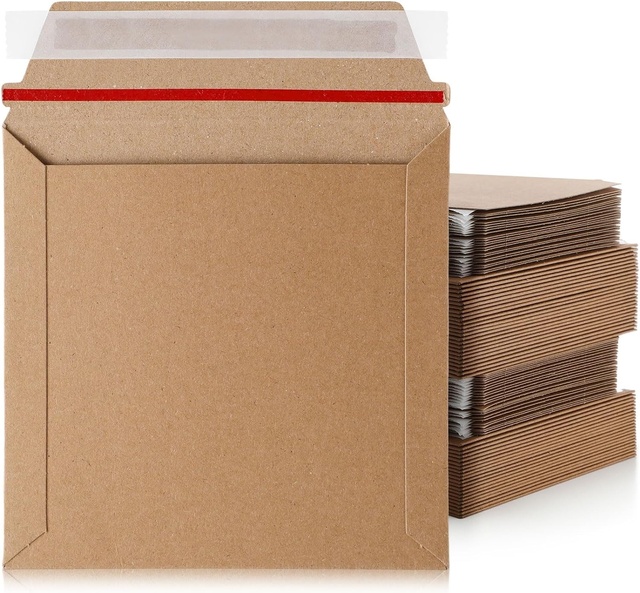 Cardboard C6 Envelope C5 Business Self Seal Mailer Shipping Paper A4 Size Packaging Book Board Backed Brown Kraft Envelopes