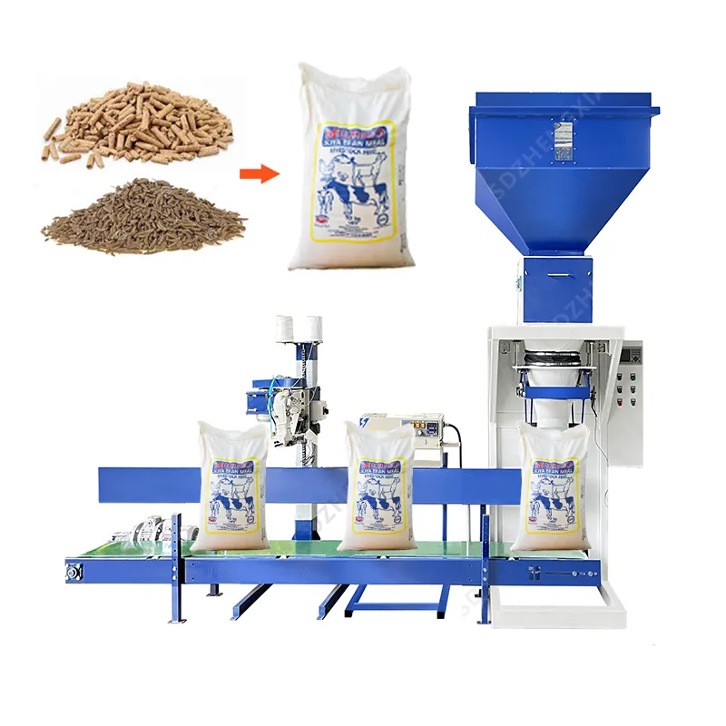 Venta caliente bolsa a granel semilla granular azúcar pesaje máquina de embalaje 25kg 15kg
