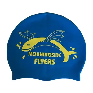 Small MOQ Personalized Custom Logo Printing High Quality Waterproof Swim Hat Caps Silicone Swimming Cap