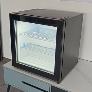 アイスクリーム小型冷凍庫55L LEDライトミニガラスドアディスプレイ - Product Image 1