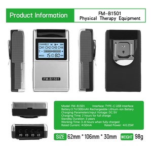 Masajeador Digital Tens Smart Back 7000 de 4 Canales con Pantalla LED Retroiluminada, Batería Integrada Recargable, 15 Modos EMS para Pies - Product Image 5