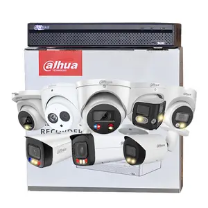 OEM Dahua 스마트 하이브리드 라이트 ColorVu 4MP 5MP 8MP 동작 감지 양방향 오디오 터렛 총알 돔 PoE IP CCTV 네트워크 카메라