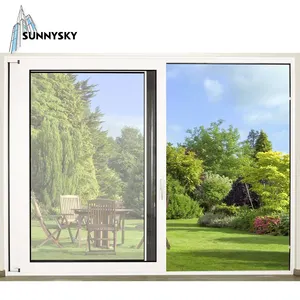 Sunnysky custom High security performance colored glass sliding window with security bars