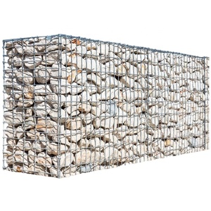 Panier <span class=keywords><strong>gabion</strong></span> soudé robuste en treillis métallique galvanisé pour la construction de murs de soutènement - Product Image 1