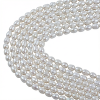 Perles d'eau douce naturelles en forme de mini-riz de 2,5-3 mm, blanches, en vrac, pour la fabrication de bijoux