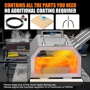 Horno de Propano de Acero Inoxidable de Alta Temperatura en Oferta para Fabricación de Cuchillas, Herrajes y Accesorios Personalizados - Product Image 2