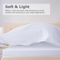Ensemble de draps en microfibre polyester 100% avec 2 taies d'oreiller motif solide 4 pièces literie textile à la maison pour hôtels