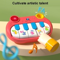 Montessori Musical Instruments Toys Early Educational Toddlers Piano Drum Guitar Saxophone Trumpet Phone Musical Toy with Lights