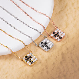 אירופה, שרשרת צמיד זהב חדש לנשים austrian משובץ 925 כסף שרשרת שרשרת כסף זהב מצופה כסף שרשרת זהב מצופה זהב - Product Image 5