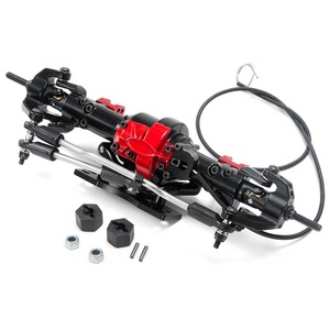2 paires d'essieux avant et arrière en alliage d'aluminium avec blocage <span class=keywords><strong>de</strong></span> différentiel pour <span class=keywords><strong>voiture</strong></span> RC Rock Crawler 1/10 A103008 D90 TF2, pièces <span class=keywords><strong>de</strong></span> mise à niveau - Product Image 5