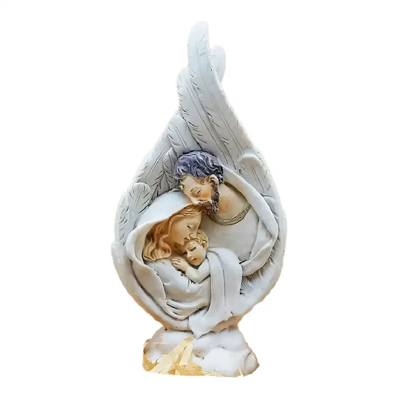 Wholesale Holy relics Holy Mary Holy Son Jesus Holy Heart Baptism Church supplies creative religious resin craft ornaments