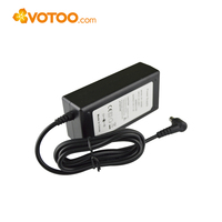 Adaptateur secteur AC/DC de bureau VOTOO 25W-36W 5V 12V 24V Prise C6 C8 5.5x2.1mm Prise EU US UK AU CE RoHS Niveau VI