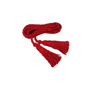 Cordones de Bugle de Alta Calidad a Bajo Precio, Venta Caliente, Cordones de Bugle Personalizados de Color Rojo Sólido, Venta al por Mayor, Fabricación de Cordones de Bugle - Product Image 1