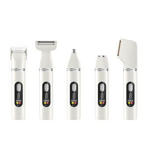 Depiladora Eléctrica 5 en 1, Recargable, con Cuchilla en Forma de L Lavable, Resistente al Agua, para Nariz y Cuerpo, en Inglés - Product Image 2