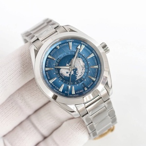 Mouvement 8900 de 43 mm, fonction 24 heures, bracelet en acier inoxydable et caoutchouc, cadran bleu, montre de plongée mécanique de qualité 5A - Product Image 1