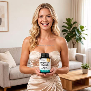 OEM Food Grade Magnesium Glycinate Capsules with Quercetin Extract Adult Use Sleep & Muscle Support 60 Counts - Product Image 4