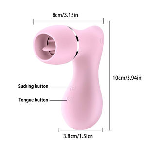 Sexbay <span class=keywords><strong>Amazon</strong></span> Vibrateur lécheur de clitoris avec <span class=keywords><strong>ventouse</strong></span>, stimulateur de masturbation, jouet de stimulation du mamelon avec langue pour adultes - Product Image 5