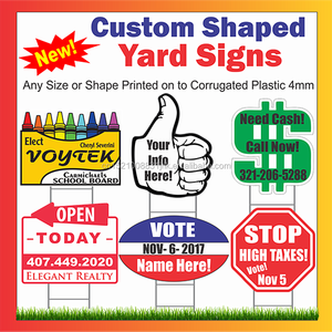 مصنع المورد مخصص 18*24 العقارات العاكسة قسط Adt العقارات في الهواء الطلق الأعمال التجارية المخصصة علامات ساحة القطع - Product Image 4