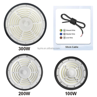 Sertifikat CE IP65 UFO Led Hangar High Bay 100W 200W 300W putih dingin untuk gudang pabrik bengkel industri pencahayaan LED