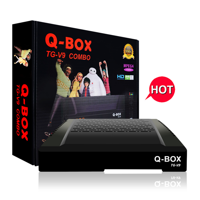 Q-BOX TG-V9 New Decoder Hd Combo Satellite Tv Receivers for Africa