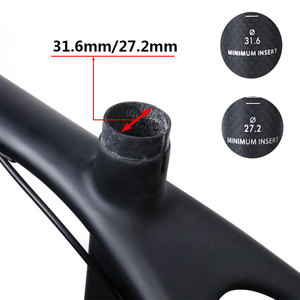 Tubo de Asiento de <span class=keywords><strong>Carbono</strong></span> 27.2/30.8/31.6mm Mate 3k Fibra de <span class=keywords><strong>Carbono</strong></span> para Bicicletas de Montaña/Carretera, Tubo de Asiento Ligero - Product Image 3