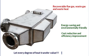 Préchauffeur d'air, refroidisseur de gaz de combustion haute température, récupérateur de chaleur des gaz d'échappement de chaudière, dispositif de récupération de chaleur des gaz de combustion, économie d'énergie - Product Image 2