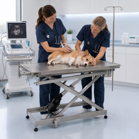 Table d'opération vétérinaire en acier inoxydable XY ACS07 avec réglage électrique de la hauteur pour cliniques et hôpitaux vétérinaires