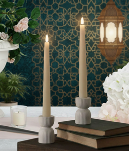 Modern Plain Soy Wax <b>Taper</b> <b>Candle</b> Set Smokeless for Ramadan Eid Christmas Weddings & Special Events - Product Image 1
