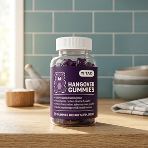Bonbons contre la gueule de bois au Chardon-Marie, supplément détoxifiant hépatique à base de plantes, protège le foie, certifié Halal, bonbons adaptés aux adultes - Product Image 1