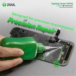2UUL <span class=keywords><strong>CL51</strong></span> CL52 Botella de Plástico SoftSafe de 50ml con Punta Suave para Dispensar Solventes, Segura para Pantallas, para Reparación de Teléfonos, Caja Transparente Verde - Product Image 4